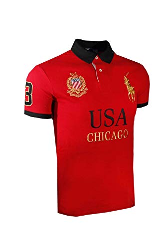 polo ralph lauren CHICAGO XXL赤 Ralph Lauren Red Chicago Big Pony Polo Shirt (XXL) | eBay