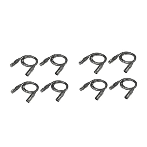 Câble broches male à femelle TOYANDONA pack de 8 pour microphone et éclairage DJ