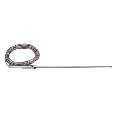 Termopar -M8 Rosca Tipo K Termopar 200 mm Sonda Sensor de temperatura Cable 0-400 ℃(5M) Cover