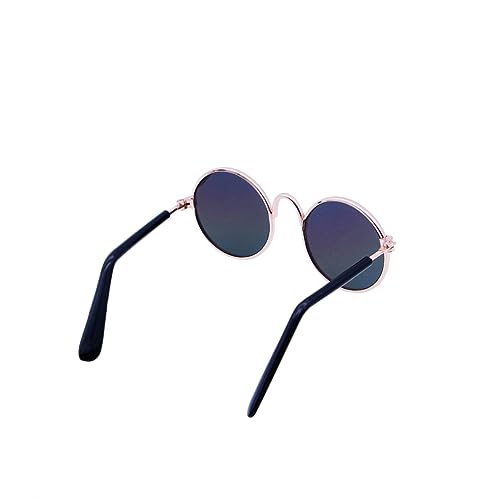 BESPORTBLE Pet Sunglasses for Cats and Dogs Fashion Trend Glasses Metal Frame Comfortable Spring Legs Stylish Pet Eyewear Random Color