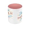 Premium Quality Colour Mug Pink – Je ne râle, Je m'express– Mug with Handle and Coloured Interior #2