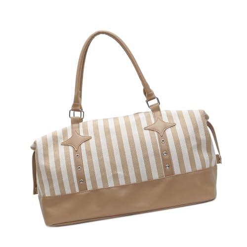 Roomy Weekenders Bag With Interior Compartments Practical Canvas Shoulder Handbag For Sports Gears Casual Daily Use Gym For Sports Essential