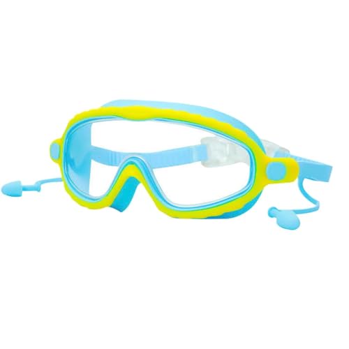 Generisch Gafas de natación para niños, 14 x 7 x 4 cm, antivaho, con protección UV, gafas de natación ajustables para niños, natación, snorkeling, lago, vacaciones, verano, ocio