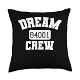 100% spun-polyester fabric Double-sided print Filled with 100% polyester and sewn closed Individually cut and sewn by hand Spot clean/dry clean only