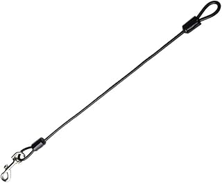 DONGKER Hundeleine Chew Proof, 48 cm Kurz Hundekette Leine Bissfest, Kettenleine für bis 50kg Große und Kleine Hunde Training