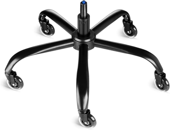 Sytopia Office Chair Base Replacement Bundles, Heavy Duty 352LBs, Reinforced to Repair Swivel Gaming Chair Bottom Part with 5 Universal Premium Casters and 1 Gas Lift Cylinder(Matte Black)
