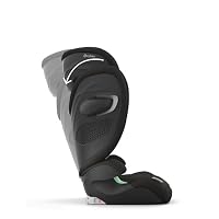 CYBEX Gold Kinder-Autositz Solution G2 Comfort, Ab ca. 3 bis 12 Jahre (100 - 150 cm), Max. 50 kg, Für Autos mit und ohne ISOFIX, Magic Black (Schwarz) – Ansicht 7