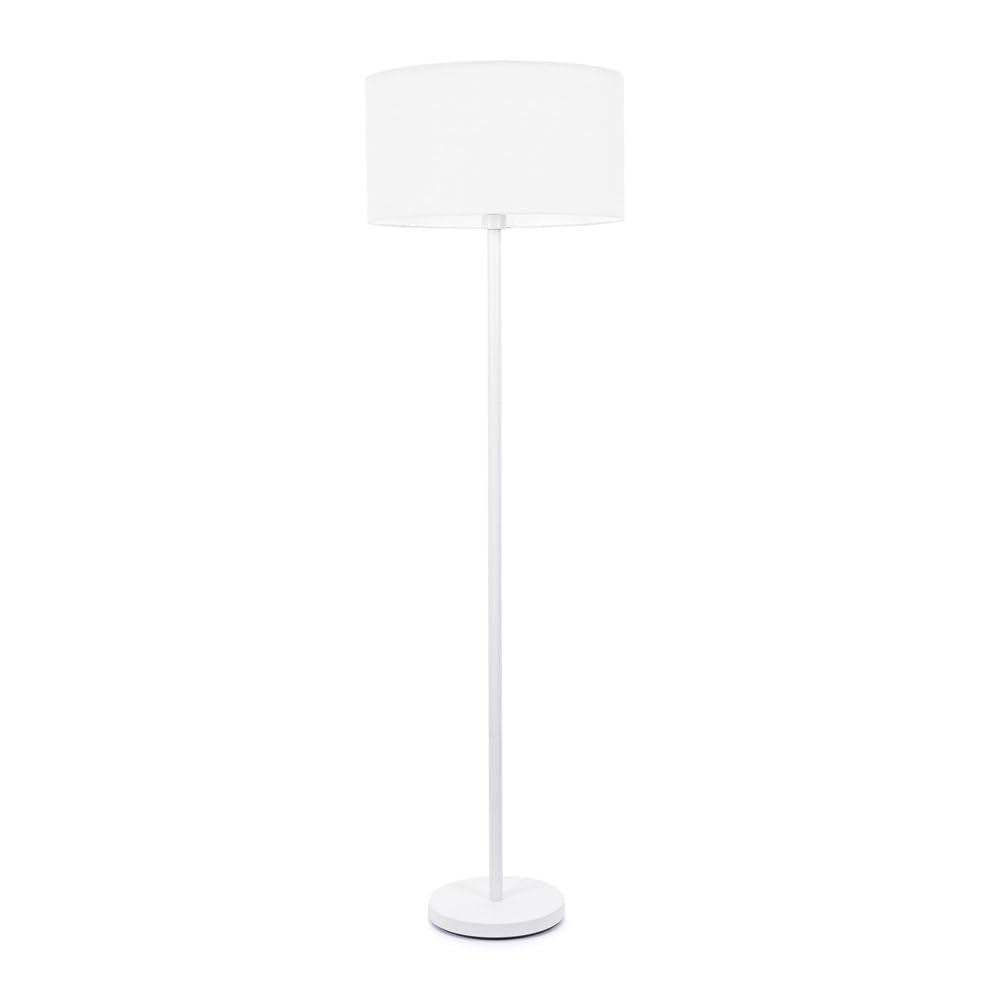 ValueLights - Floor Lamp - Charlie Drum Shade - White