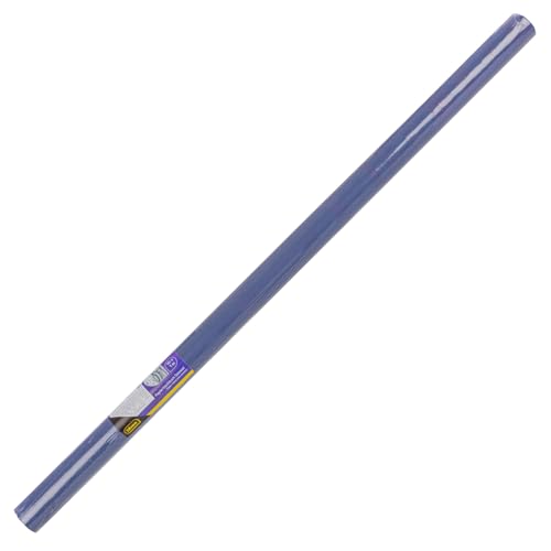 Idena 417503 - Papiertischdecke Rolle 100 cm x 10 m, Tischtuchpapier in Dunkelblau, abwischbare Tischdecke für Bierzeltgarnitur, Partys und Geburtstage