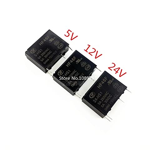 Relais HF46F 5V 5A 4 broches normalement ouvert pour circuit imprimé - 3