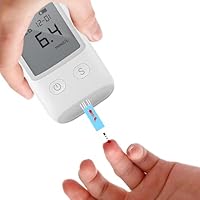 Blood Glucose Meter Kits - Lancing Device with 50 Strips and 50 Lancets All-in-One Fast, Accurate Results for Home Use