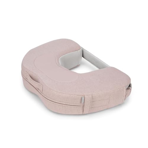 Inglesina Elysia Cojín de lactancia materna y biberón, almohada de apoyo ergonómica para mamá y bebé, con funda lavable (rosa delicado)