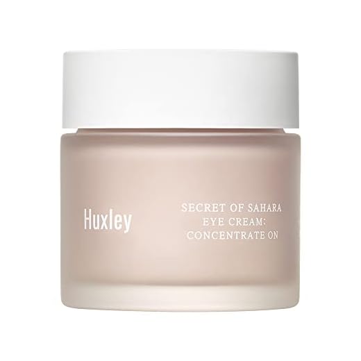 Huxley Secret of Sahara Eye Cream Concentrate On 1.01 oz. | Korean Ceramide Eye Cream with Vitamin E F K and Omega-6 | Improves Fine Lines and Dark Circles