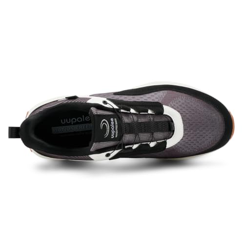Image of Upalee Men's Zerotie Slip On Self Lacing No Tie Shoes Hands-Free Sneakers Lightweight Easy On Off Walking Street Series BW 11