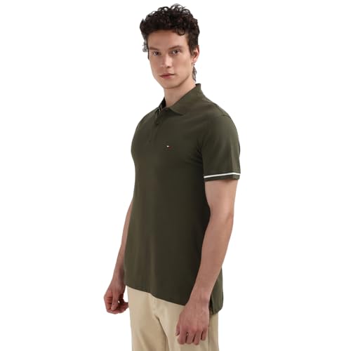 Image of Tommy Hilfiger Men's Cotton Regular Fit Polo T-Shirt