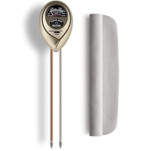 Plant Water Meter 3-in-1 Soil Moisture/Light/pH Tester for Plants Gardening Tool Kit Soil Hygrometer Sensor for Indoor & Outdoor Golden