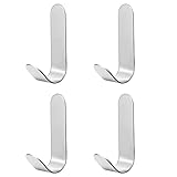 【Fácil de Instalar y Quitar】El colgador baño adhesivo no necesita taladrar agujeros ni usar ninguna otra herramienta, simplemente retire la película protectora trasera y péguela en una superficie limpia y plana como mármol, madera, azulejos, gabinetes, vidrio, etc. Cuando necesite quitárselo, solo necesita calentarlo con un secador de pelo, lo cual es muy conveniente.