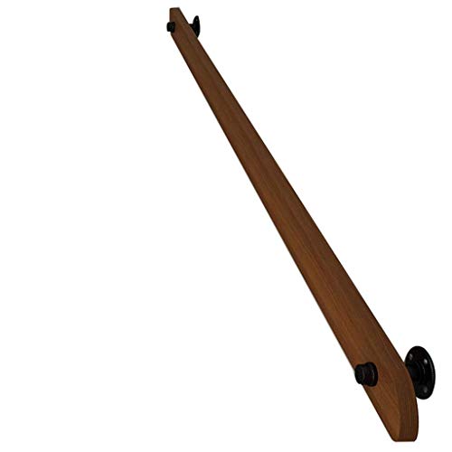 Rampe d'escalier en bois massif de 40 pouces pour marches intérieures durables - 2