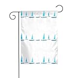 Gartendekoration Gartenflagge 30,5 x 45,7 cm WHJSSF Segelwettbewerb Bild dick und verschleißfest für Garten Blumentöpfe und Rasen