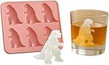 Monster Ice Mold,Molds With Homemade Flavored Frozen Snacks Large Silicone Ice Cube Mold Makes 6 Giant Whiskey Ice Dragon Silicone (powder)