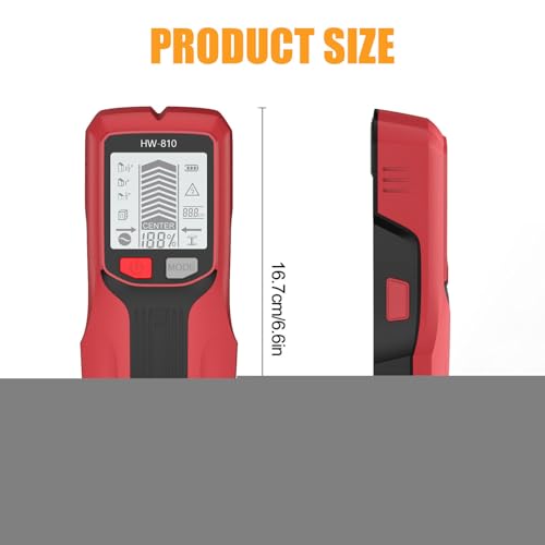 Détecteur de montants multifonction avec écran LCD pour menuiserie et construction - 5