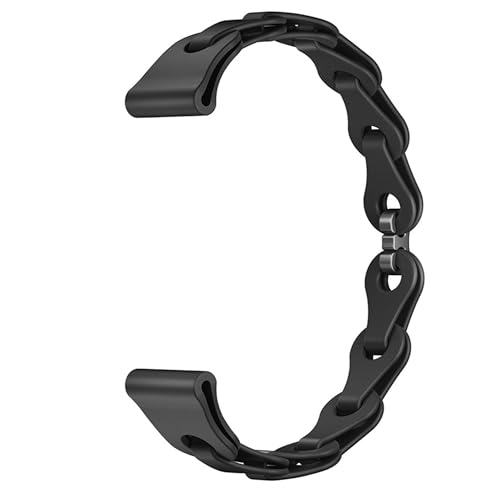 Bracelet de montre élastique 16mm silicone creux pour éviter la transpiration