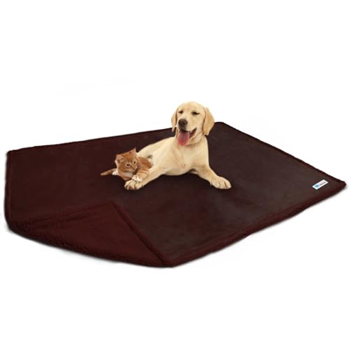 PetAmi-WATERPROOF-Dog-Blanket-For-Bed-XL-Dog-Pet-Blanket-Couch-Cover-Protection-Sherpa-Fleece-Leakproof-Bed-Blanket-for-Crate-Kennel-Sofa-Furniture-Protector-Reversible-Soft-Plush-80x60-Brown-Brown - Cucciolini Doodles   PetAmi-WATERPROOF-Dog-Blanket-For-Bed-XL-Dog-Pet-Blanket-Couch-Cover-Protection-Sherpa-Fleece-Leakproof-Bed-Blanket-for-Crate-Kennel-Sofa-Furniture-Protector-Reversible-Soft-Plush-80x60-Brown-Brown