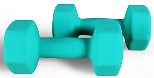 Balancefrom Colored Vinyl Coated Cast Iron Dumbbells, Pair #TOP2
