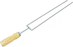 Espeto Duplo Profissional Para Linguiça Churrasco