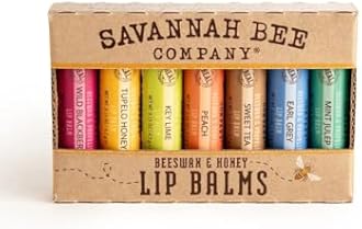 Savannah Bee Company Lip Balm - Lip Moisturizer for Chapped Lips - Hydrating Lip Balm with Pure Honey (Bee the Balm Set)