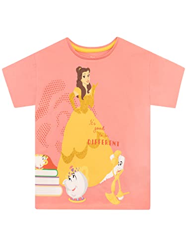 Disney Girls Belle T-Shirt Kids Beauty and The Beast Short Sleeve Top