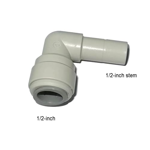 12pcs 1/2 inch water line Quick Connect Push In to Connect Tube Fitting for RO Reverse Osmosis Water Filter Tube Fittings. (Valve + Tee + Elbow + Straight + Bulkhead + Elbow stem) by YZMSZ - Image 5
