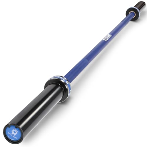 RICHUANG 5FT Olympic Barbell 12kg 2 Short Bar for Home Gym Blue