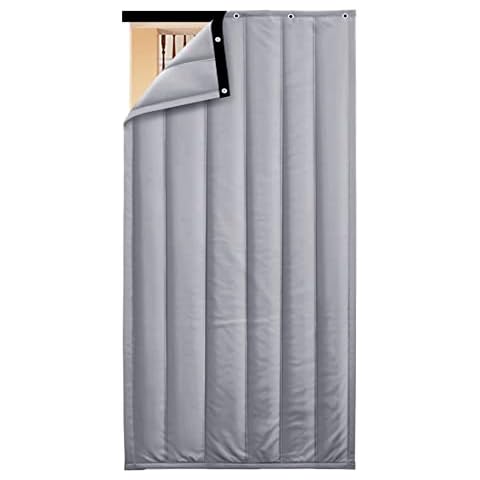 YYHJ Sound Proof Curtains for Doorway,Soundproof Blanket Winter Thicken Cotton Door Curtain,Thermal Insulated Keep Warm Blackout Drapes,Windproof Waterproof Oxford Cloth,for Dorm Room Classroom Cover