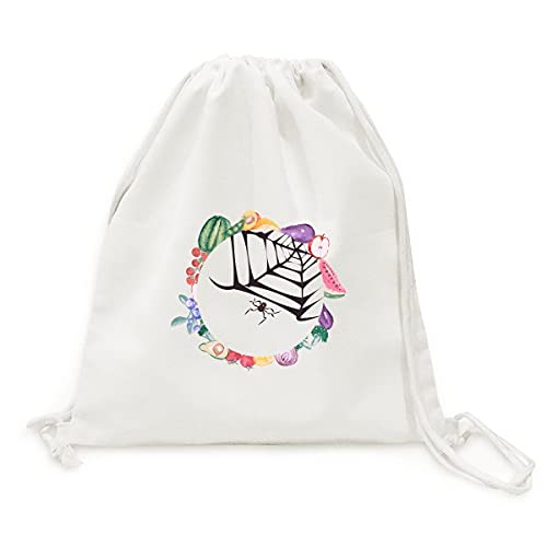 Sac en tissu pliable à sangle l'araignée noire filet sur halloween anti-encombrement