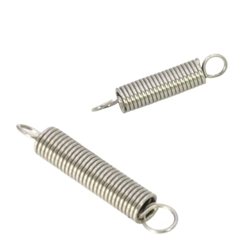 Xhuan-圧縮ばね Wire Diameter 1.2mm Outer Diameter 10mm 12mm Stainless Steel With Hook Extension Spring Length 30mm To 100mm, 2pcs 頑丈