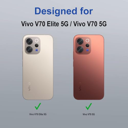 Image of Zapcase Back Case Cover for Vivo V70 Elite 5G | Magnetic Case with Built-in Metal Ring | Supports MagSafe Charger, Wallet & Car Mount | Shockproof Hybrid PC + TPU | Black