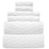 Ultra Soft Stylish 700 GSM Luxury Bath Towels 100 Zero Twist Long Staple Cotton Remarkably Absorbent Quick Drying 6 Piece Towel Set White