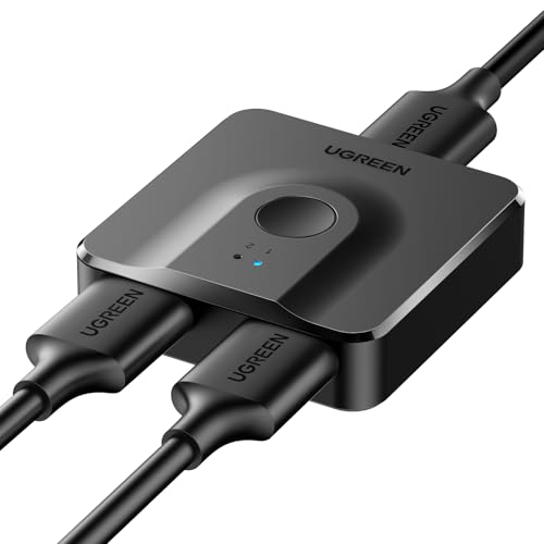 UGREEN HDMI Switch 4K@60Hz, HDMI Splitter 2 In 1 Out, Bi-directional HDMI Switcher Support HDR 3D HDCP 2.2 Compatible with TV Box, PS5/4, Xbox, Laptop, HDTV, Projector, Monitor UGREEN HDMI Switch 4K@60Hz, HDMI Splitter 2 In 1 Out, Bi-directional HDMI Switcher Support HDR 3D HDCP 2.2 Compatible with TV Box, PS5/4, Xbox, Laptop, HDTV, Projector, Monitor