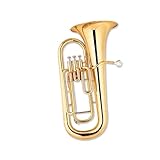 Instrumento de tuba Eufonio en tonalidad vertical para principiantes en Si bemol