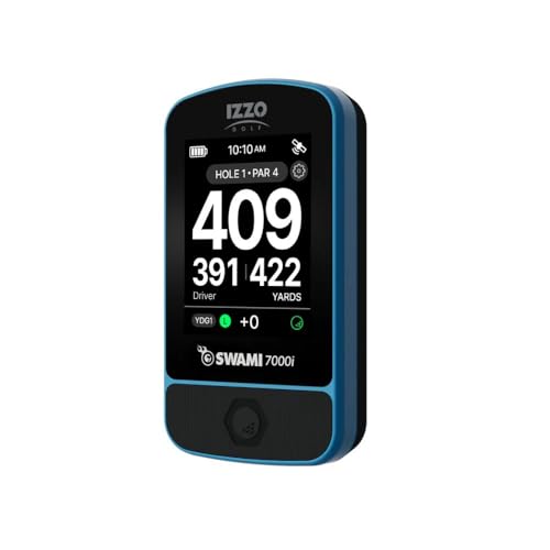 Izzo Swami 7000i Touchscreen Golf GPS Rangefinder, Blue