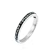 Produktbild Mes-bijoux.fr - Ring für Damen aus silbernem Schwarz Metall und mit Elementen aus Swarovski-Kristallen besetzt - WBI111N87gv_52