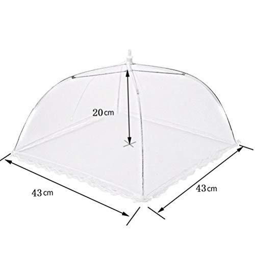 Cabilock 4 peças de capa de comida, guarda-chuva, tela pop-up, cobertura, mesa de jantar, piquenique