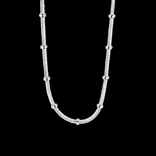 Chaîne 100% perles collier réglable et chaîne fine pour femme moderne - 3