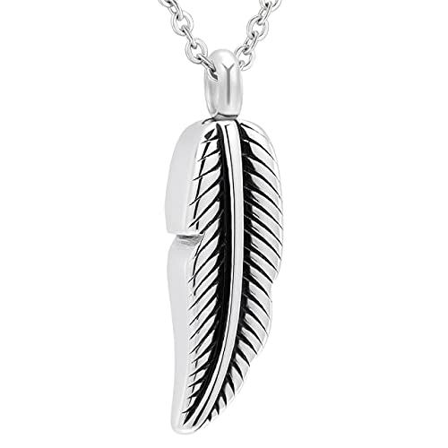 Collier urne en acier inoxydable pour cendres de crémation souvenir