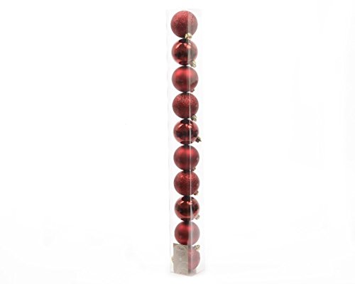 10u00a0bolas de Navidad 6u00a0cm burdeos addobbi decoro Árbol