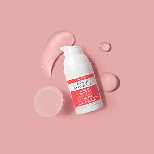 My Expert Midwife No Harm Nipple Balm, 100% Natural, medical grade Lanolin, fast relief, protection for sore cracked nipples. Moisturising, odourless, tasteless, breastfeeding Safe Nipple cream, 60ml