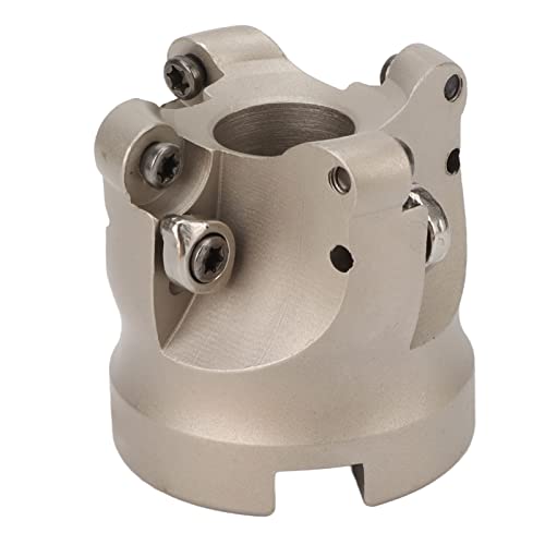 Cryfokt Face Milling Cutter Strong Rigidity 4 Flute Head for Metal Processing,40cr Material, CNC Milling Cutter for Precise Machining, Roughing, Plane Machining