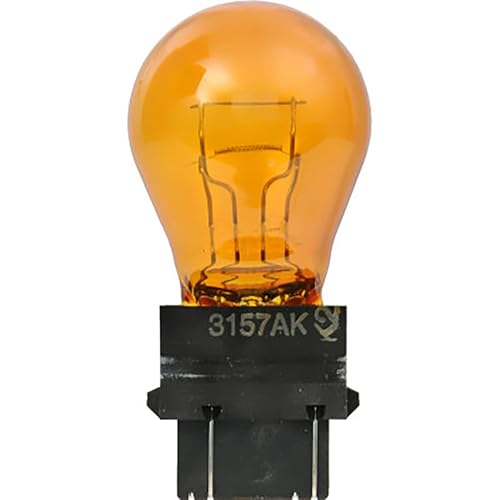 SYLVANIA 3157NA Long Life Mini Light Bulb - Amber Car Light Bulb - Perfect for Car Signal, Parking Lot, Side Marker & Turn Signal Applications - 2 Bulbs