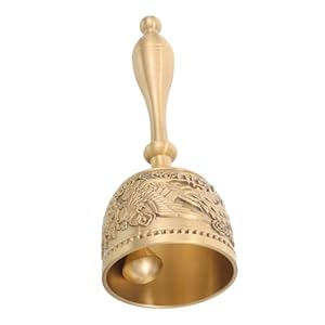 VALICLUD Vintage Kupfer Handglocke mit Phönix-Motiv